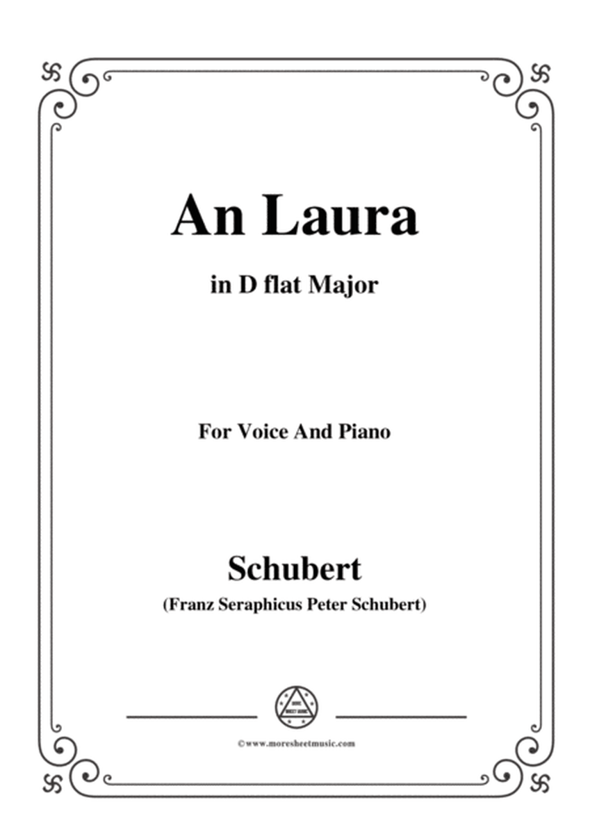 Schubert-An Laura,in D flat Major,for Voice&Piano image number null