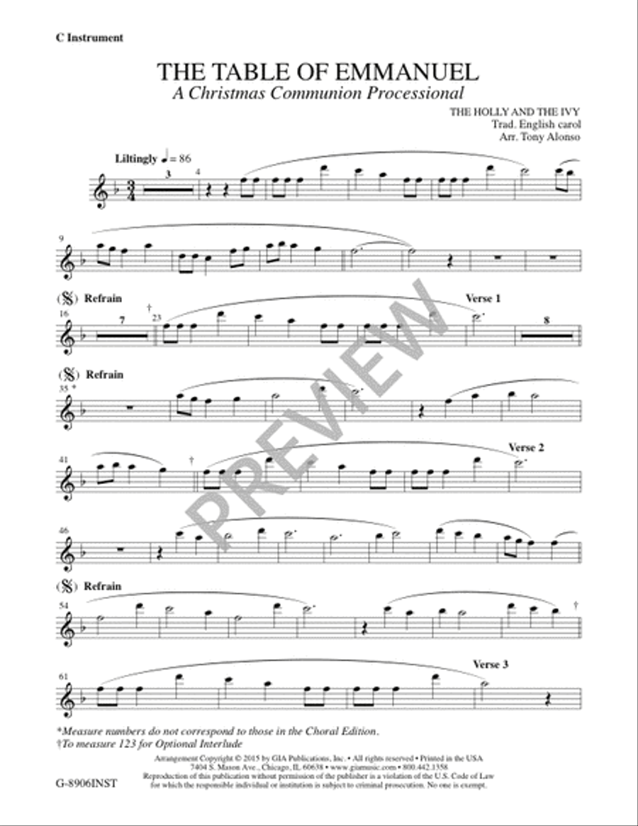The Table of Emmanuel - Instrument edition The Table of Emmanuel - Instrument edition Cello scores gallery preview page 2