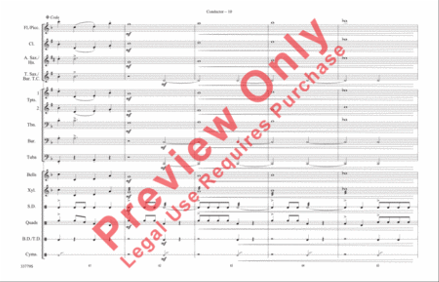 Stars and Stripes Forever Marching Band scores gallery preview page 11