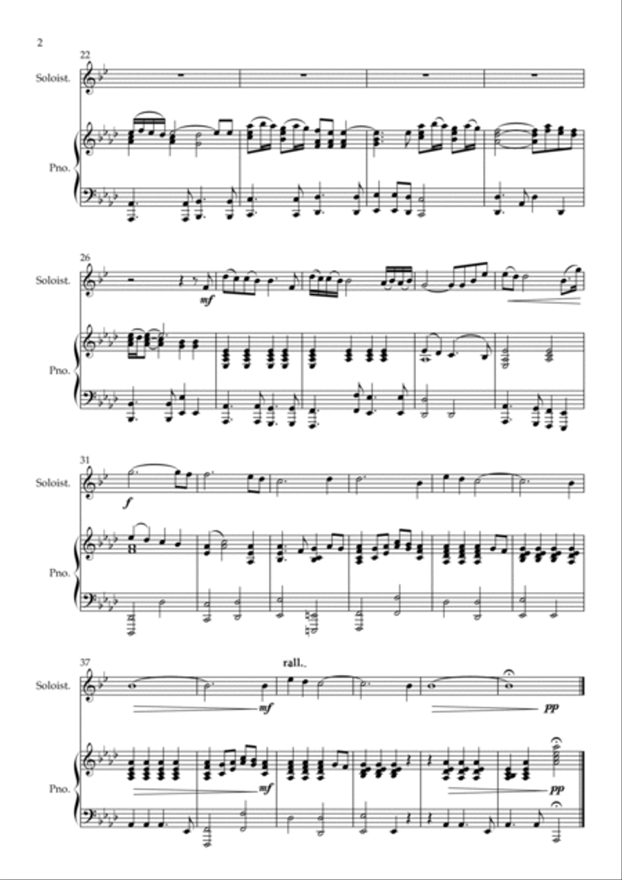 Gabriel's Oboe Gabriel's Oboe Trumpet Solo scores gallery preview page 2