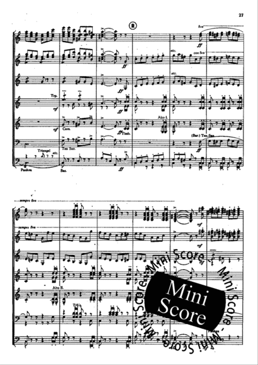 Piet Hein Rhapsodie Concert Band scores gallery preview page 29
