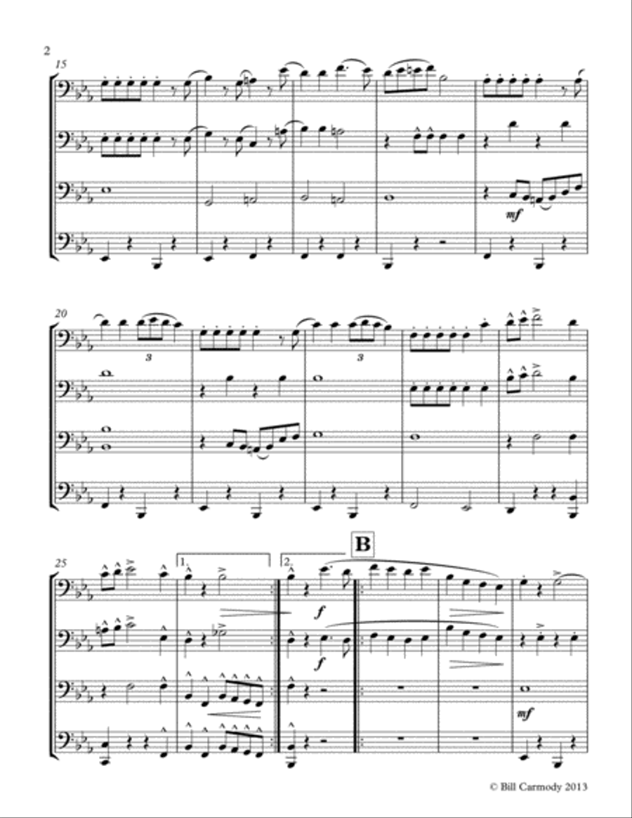 National Emblem March Brass Ensemble scores gallery preview page 3
