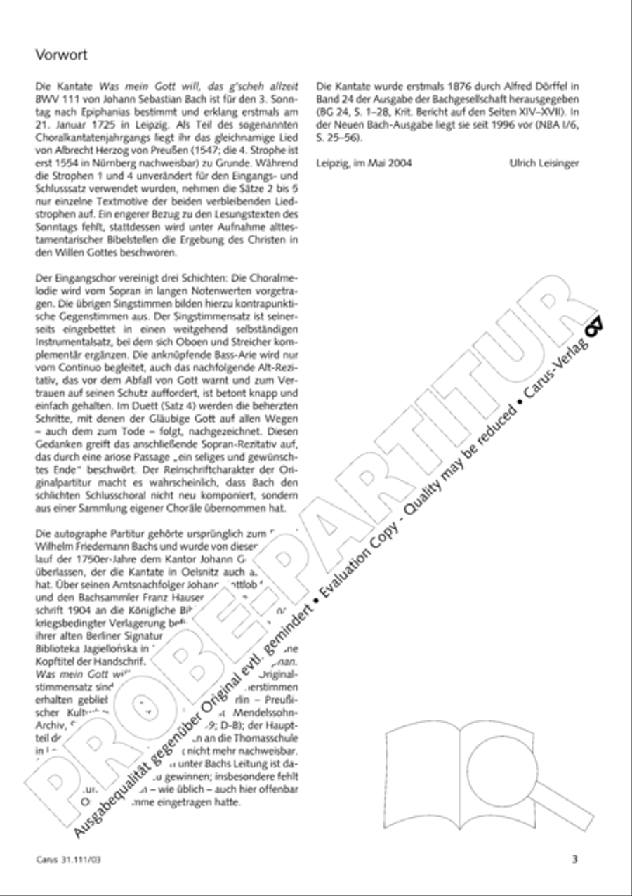 God's will is best, it shall be done (Was mein Gott will, das g'scheh allzeit) 4-Part scores gallery preview page 4
