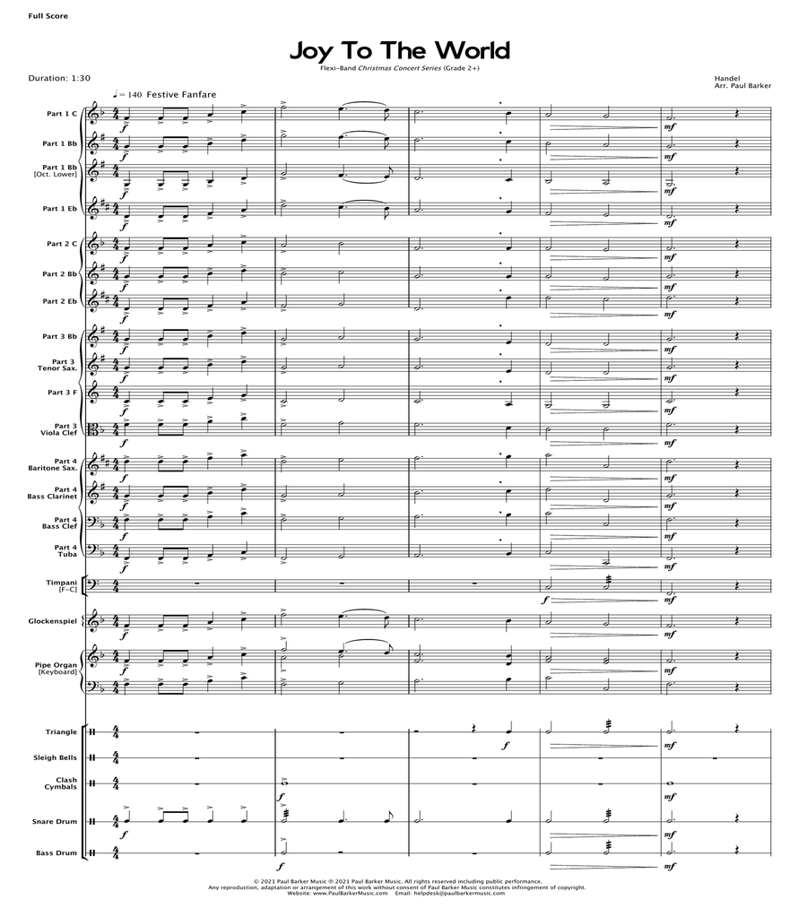 Joy To The World (Flexible Instrumentation) image number null