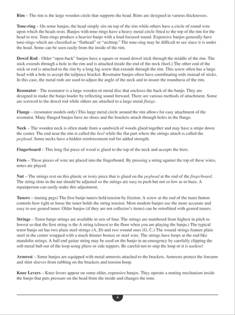 First Lessons Tenor Banjo Banjo scores gallery preview page 5