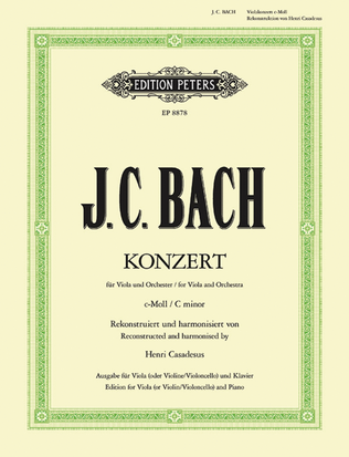 Book cover for Viola Concerto in C minor (Ed. for Viola [Violin/Cello] and Piano) [incl. CD]