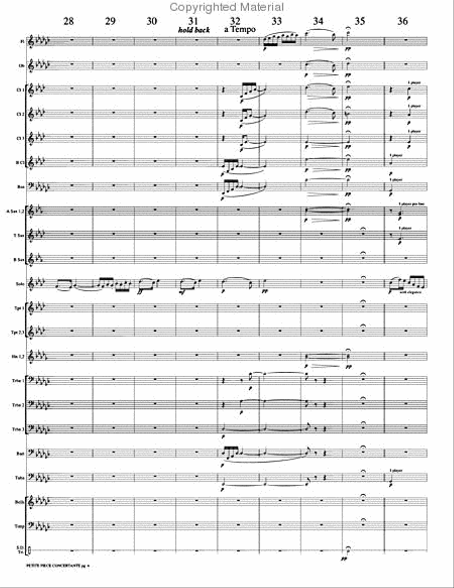 Petite Piece Concertante (Little Concert Piece) Concert Band scores gallery preview page 7