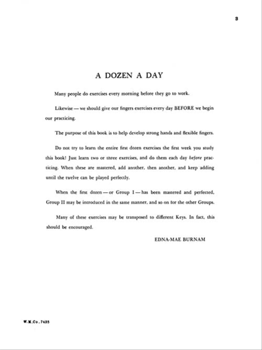 A Dozen A Day - Preparatory Book