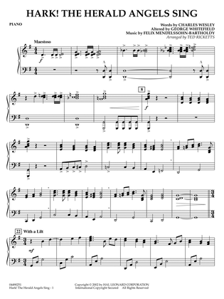 Hark! The Herald Angels Sing (arr. Ted Ricketts) - Piano