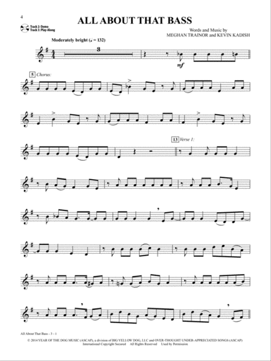 Top Hits from TV, Movies & Musicals Instrumental Solos Trumpet Solo scores gallery preview page 10