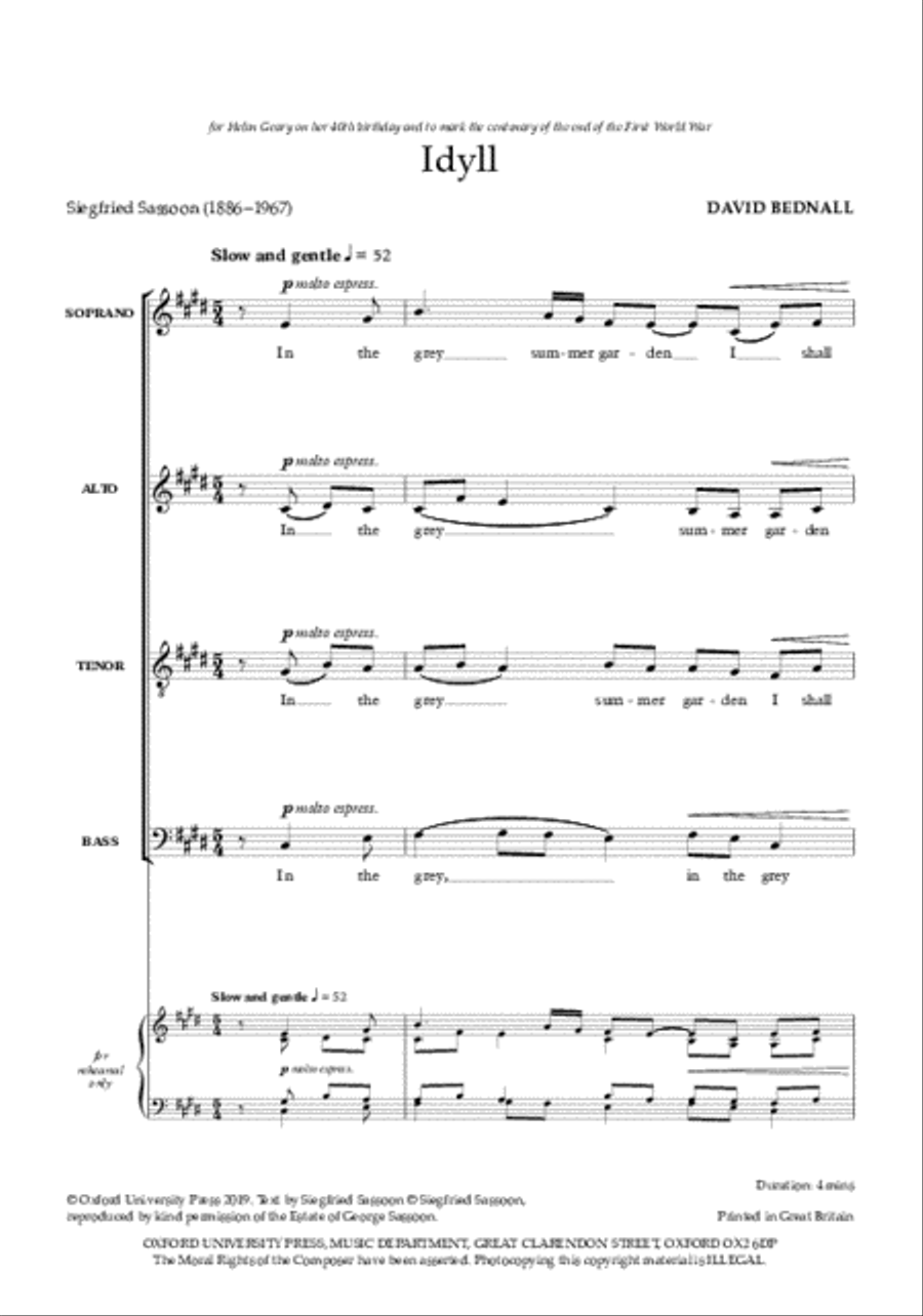 Idyll 4-Part scores gallery preview page 2