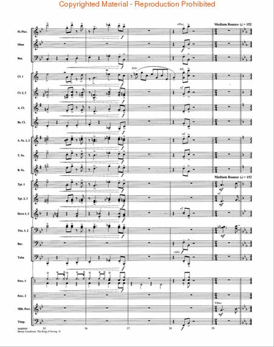 Benny Goodman: The King of Swing Concert Band scores gallery preview page 3