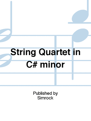 Book cover for String Quartet in C# minor