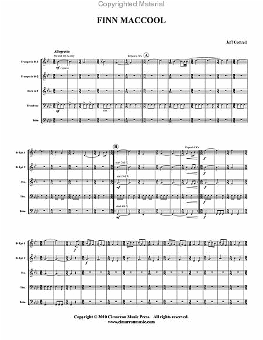 Finn MacCool Brass Quintet scores gallery preview page 2