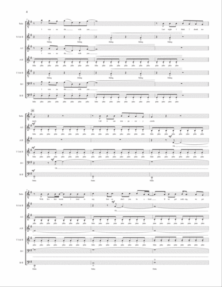 Something I Need 4-Part scores gallery preview page 5