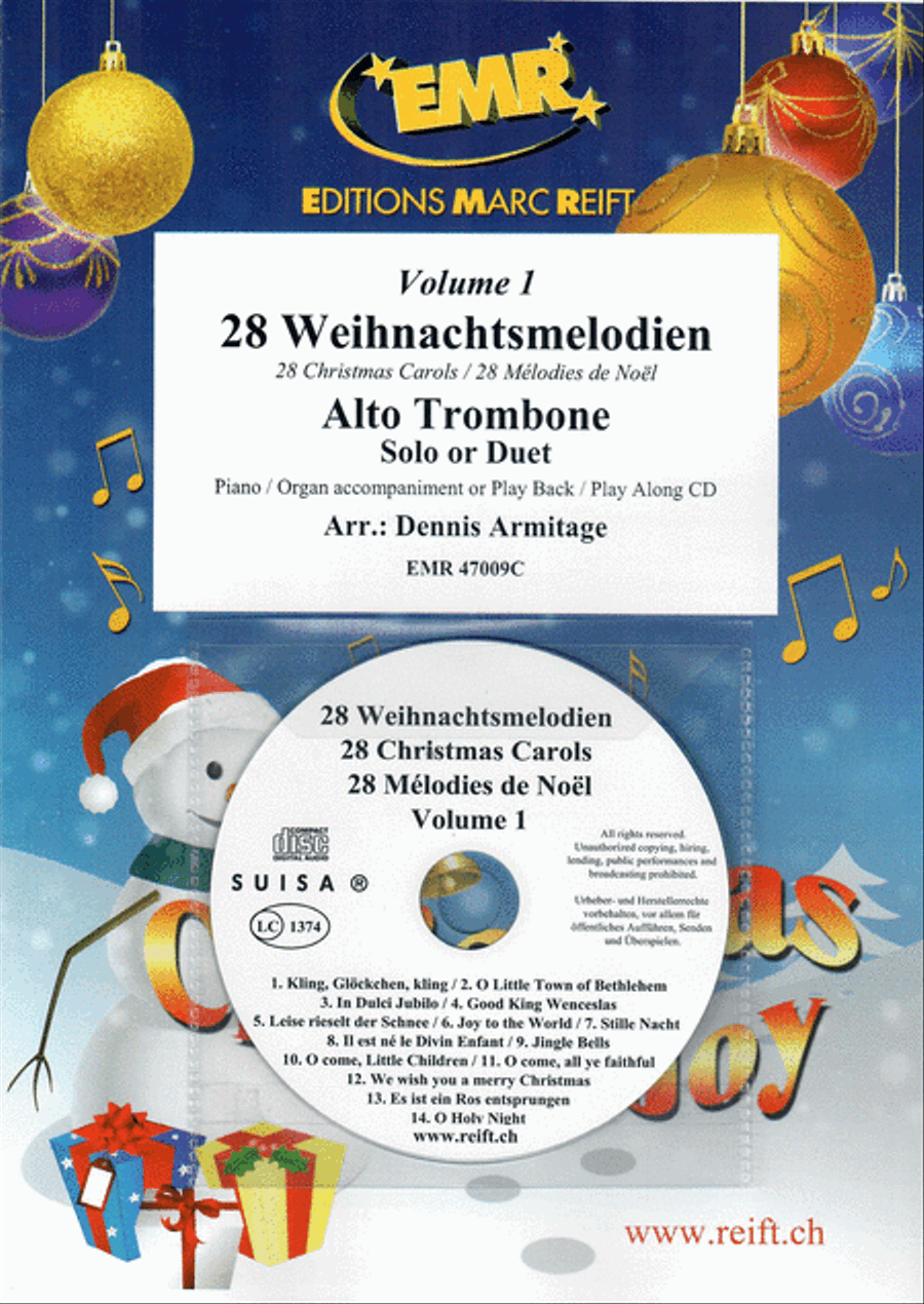 28 Weihnachtsmelodien Vol. 1 Trombone Duet scores gallery preview page 1