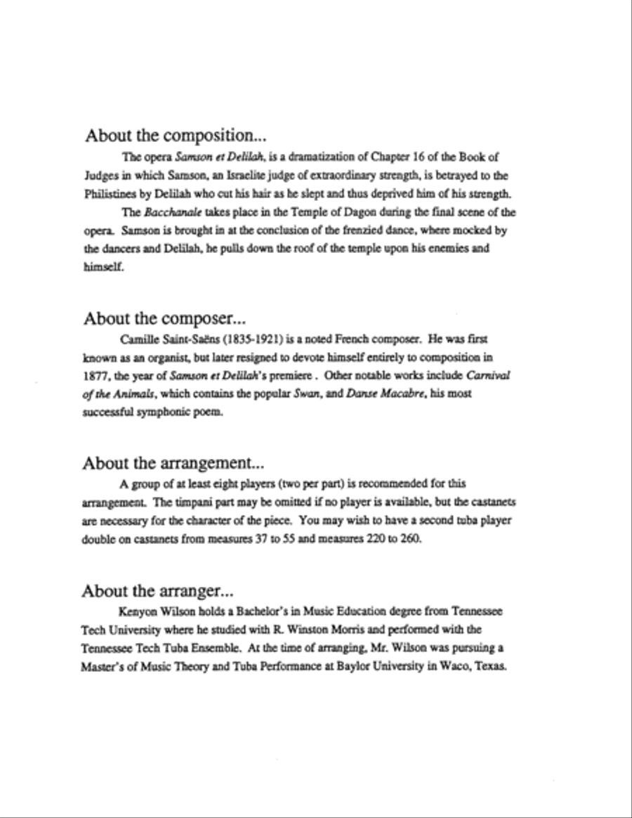 Bacchanale EETT scores gallery preview page 2