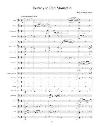 Journey to Red Mountain - Score Only