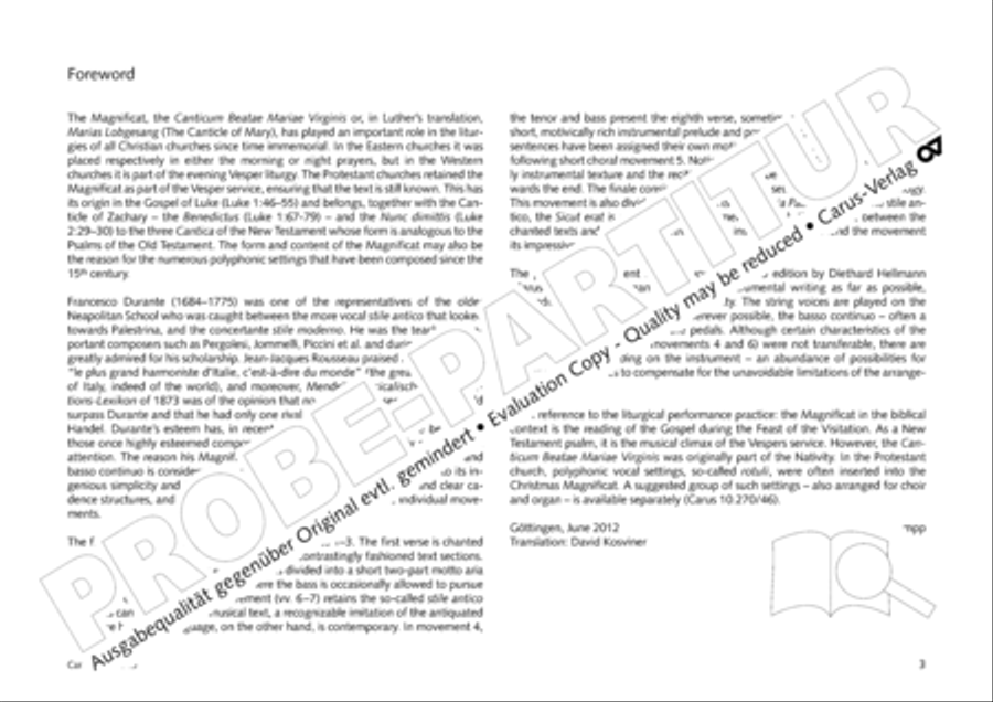 Magnificat in B 4-Part scores gallery preview page 4