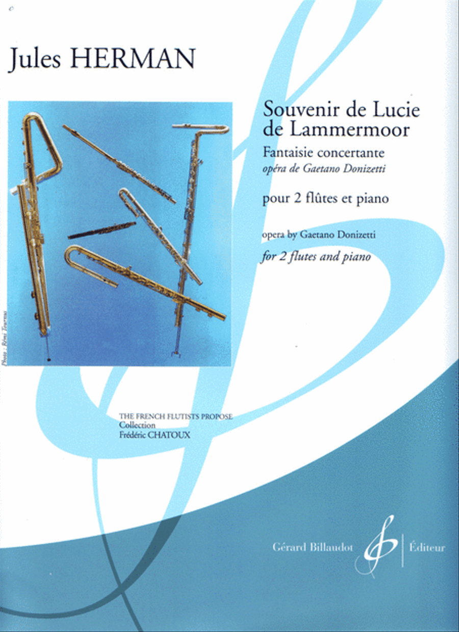 Souvenir De Lucie De Lammermoor Flute Duet scores gallery preview page 1