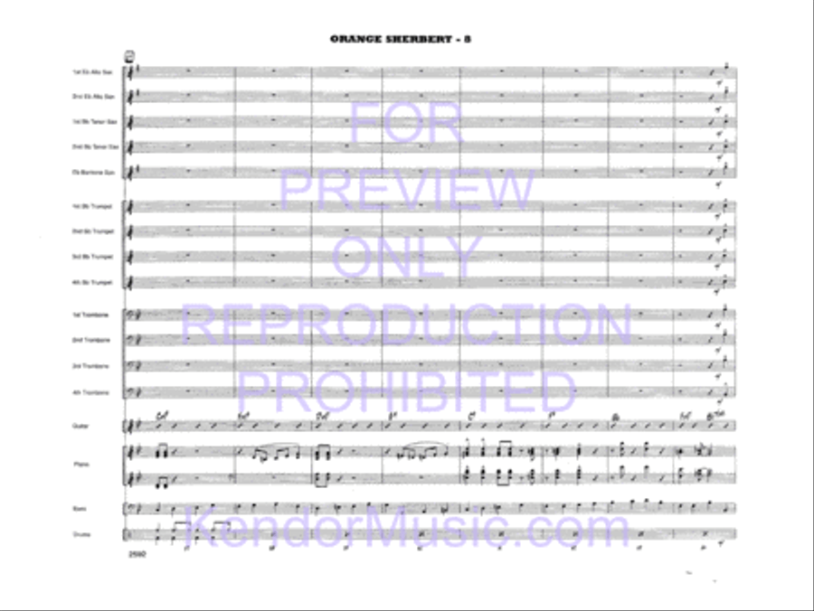 Orange Sherbert Orange Sherbert Jazz Ensemble scores gallery preview page 11
