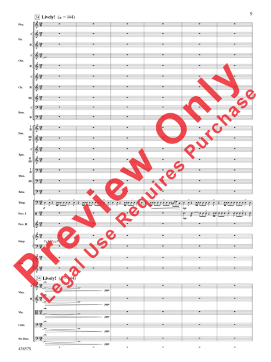 Unconquered Full Orchestra scores gallery preview page 10