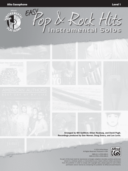 Easy Pop & Rock Hits Instrumental Solos image number null