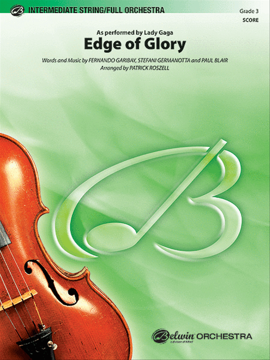 Edge of Glory Full Orchestra scores gallery preview page 1