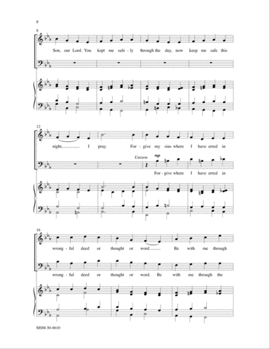 Luther's Morning Prayer & Luther's Evening Prayer 4-Part scores gallery preview page 5