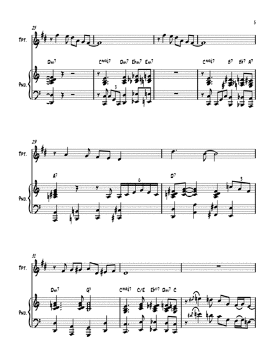 Don't Get Around Much Anymore Trumpet Solo scores gallery preview page 5