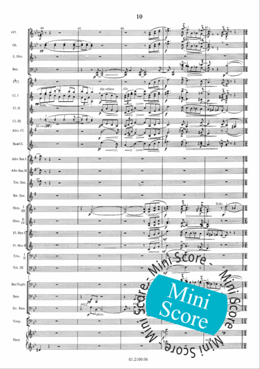Pavane Pour une Infante Defunte Concert Band scores gallery preview page 14