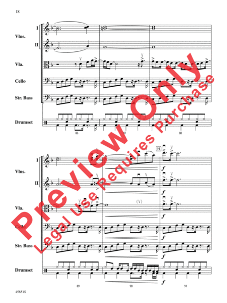 A Halloween Thriller String Orchestra scores gallery preview page 18