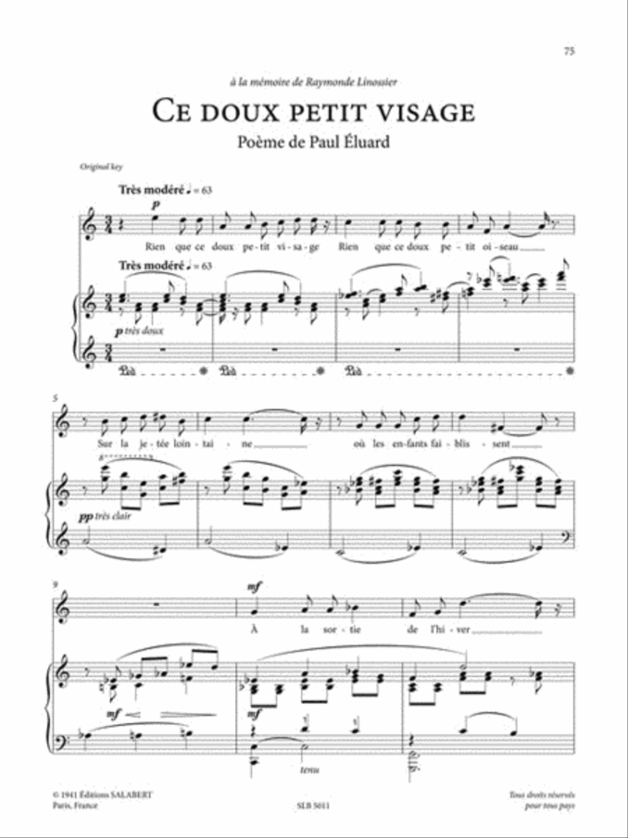 50 Mélodies (50 Songs) 50 Mélodies (50 Songs) High Voice scores gallery preview page 2