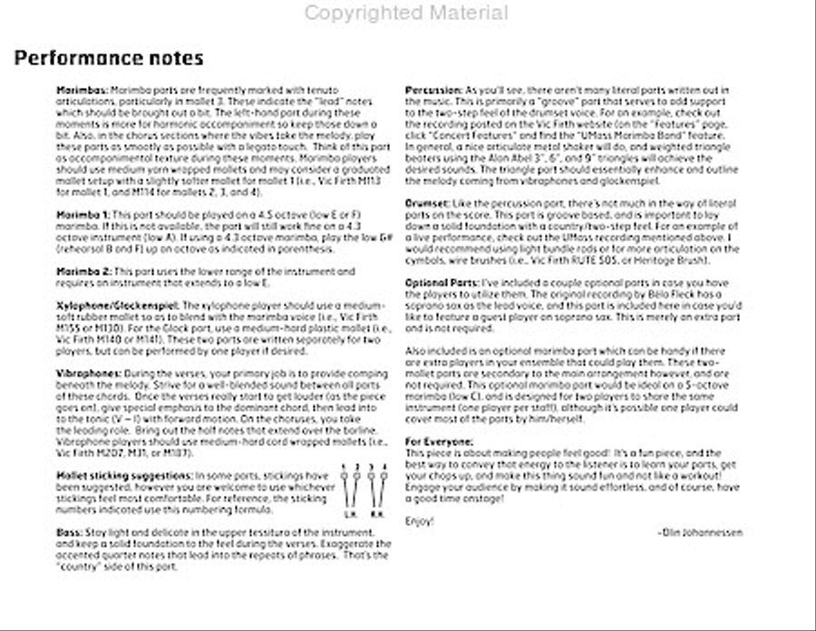 Big Country Percussion Ensemble scores gallery preview page 3