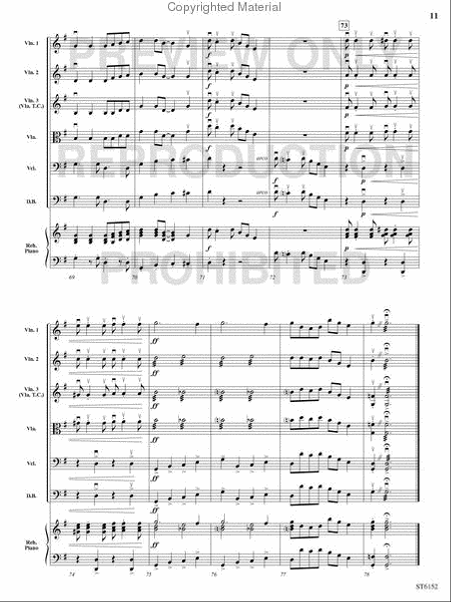 The Three Groovy Grizzlies String Orchestra scores gallery preview page 10