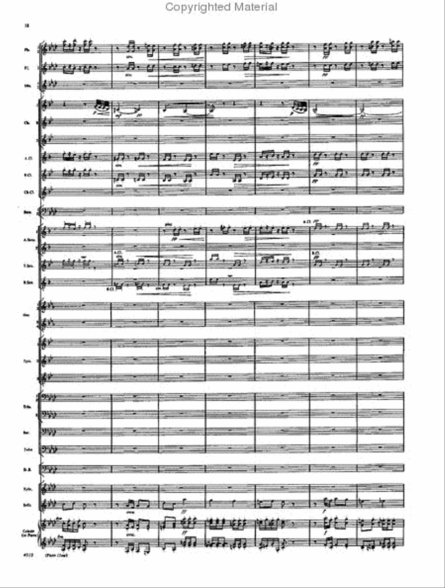 Selections from the Nutcracker Suite Concert Band scores gallery preview page 16