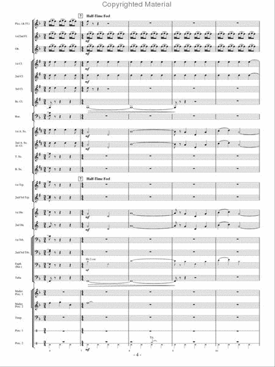 High Country Celebration Concert Band scores gallery preview page 3