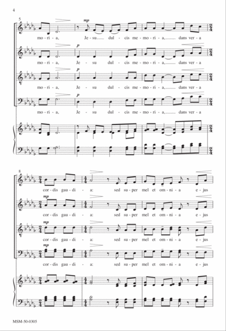 Jesu dulcis memoria Divisi scores gallery preview page 3