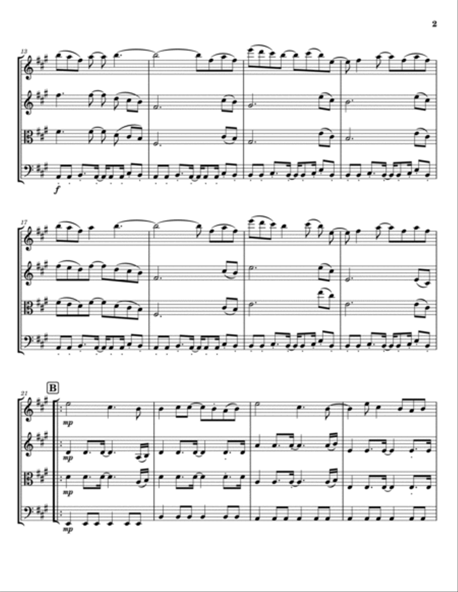Cold Cold Man String Trio scores gallery preview page 2