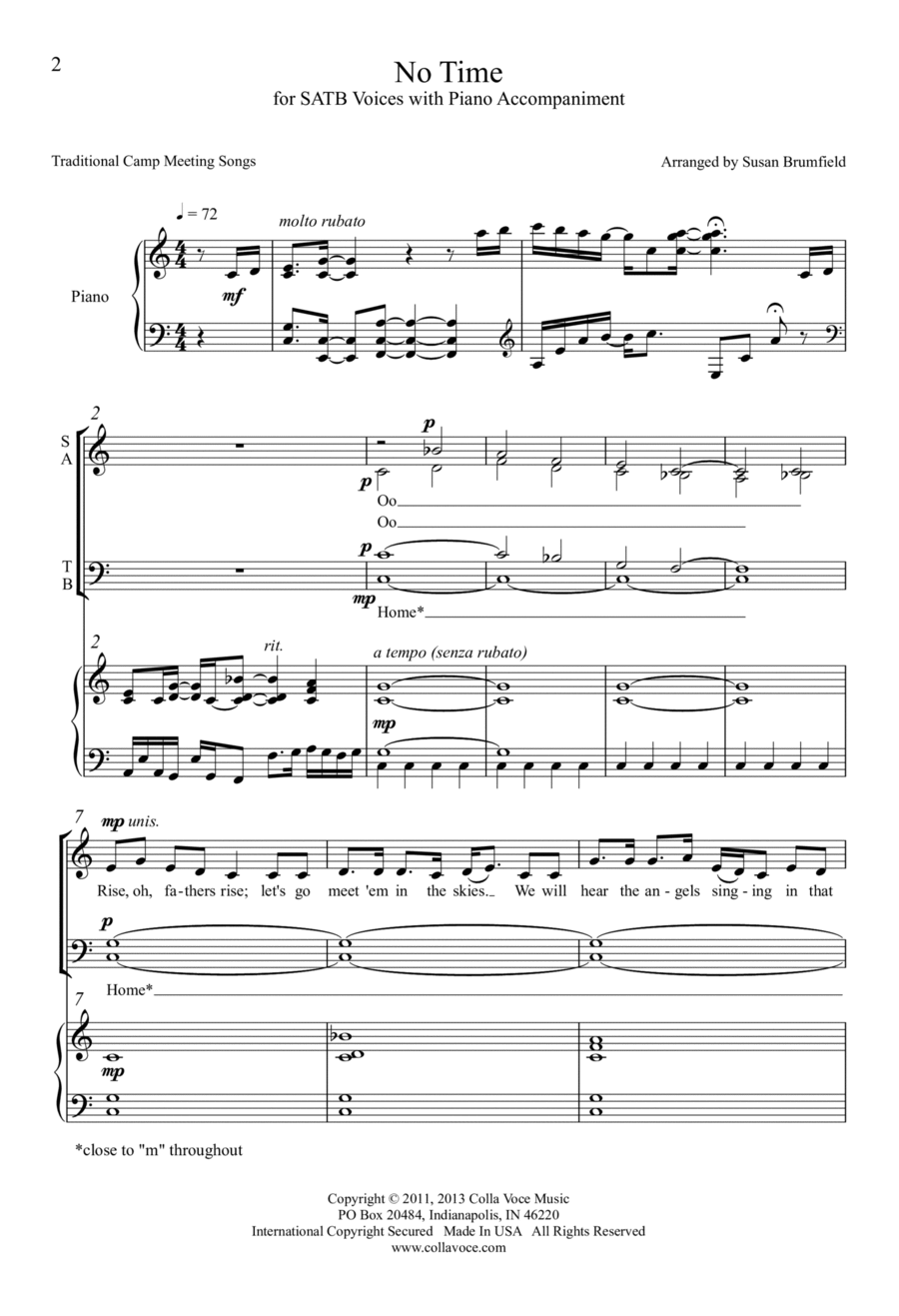 No Time 4-Part scores gallery preview page 1