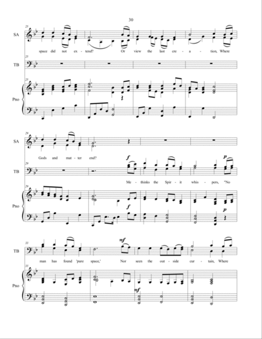 If You Could Hie To Kolob - SATB Choir with piano accompaniment image number null