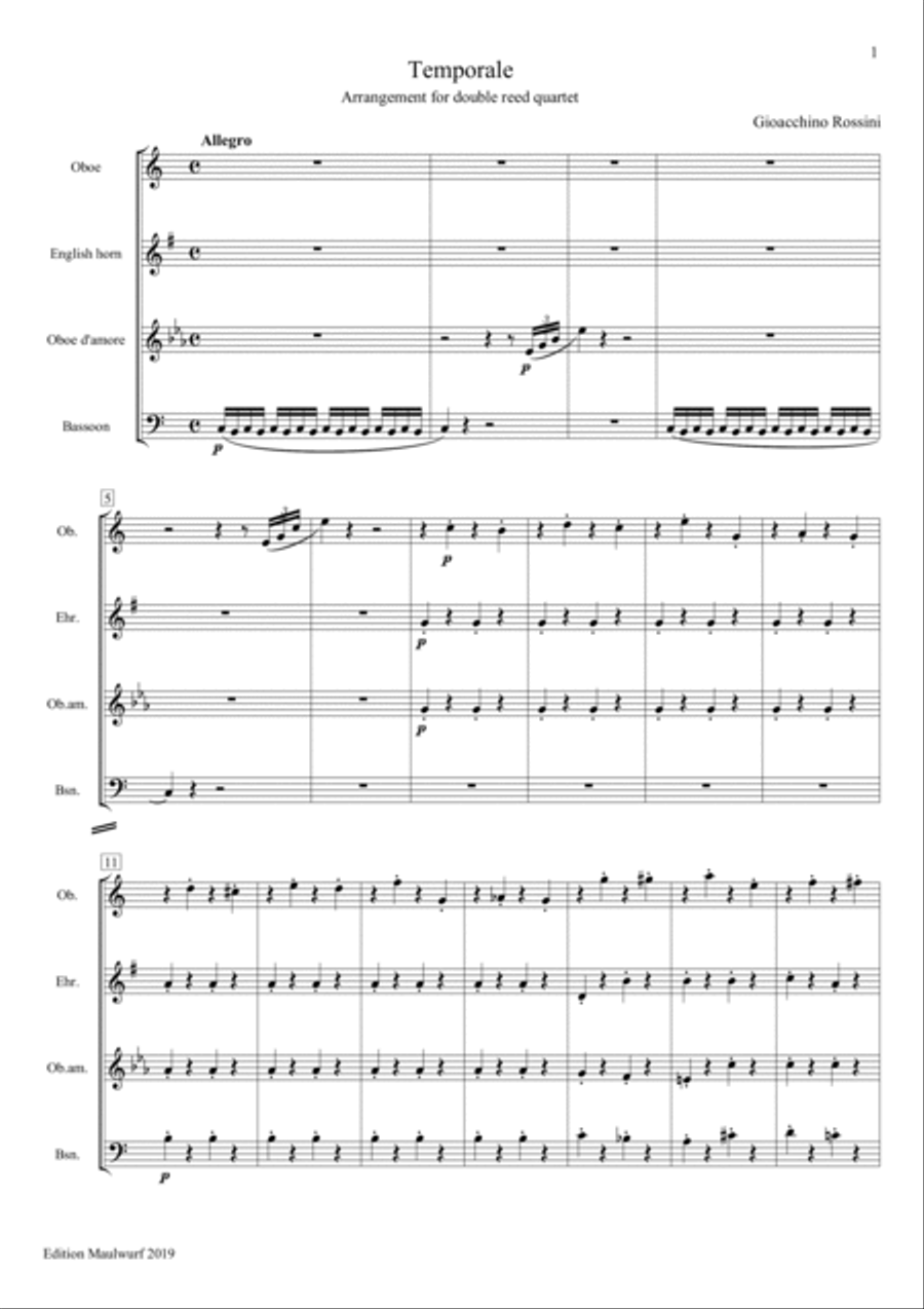 Temporale Woodwind Quartet scores gallery preview page 3