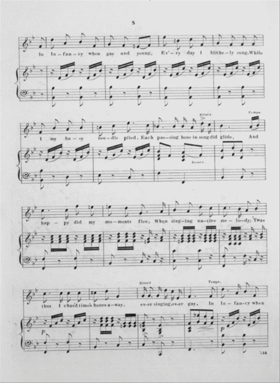 In Infancy When Gay and Young Voice scores gallery preview page 3