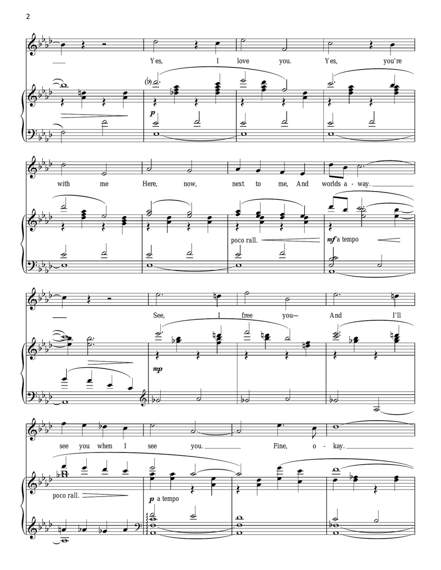 Goodbye For Now Goodbye For Now Piano, Vocal scores gallery preview page 2