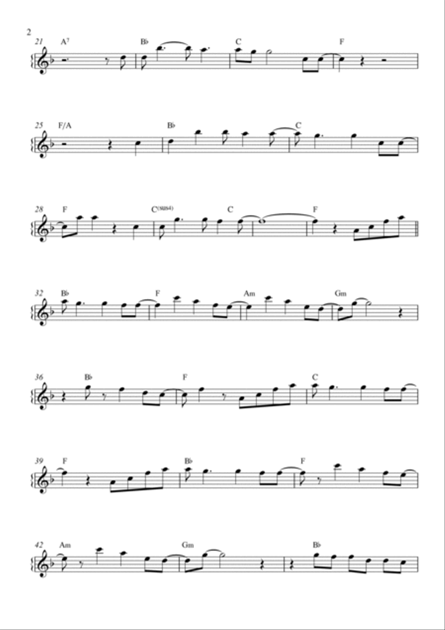 Slipping Through My Fingers B-Flat Trumpet scores gallery preview page 2
