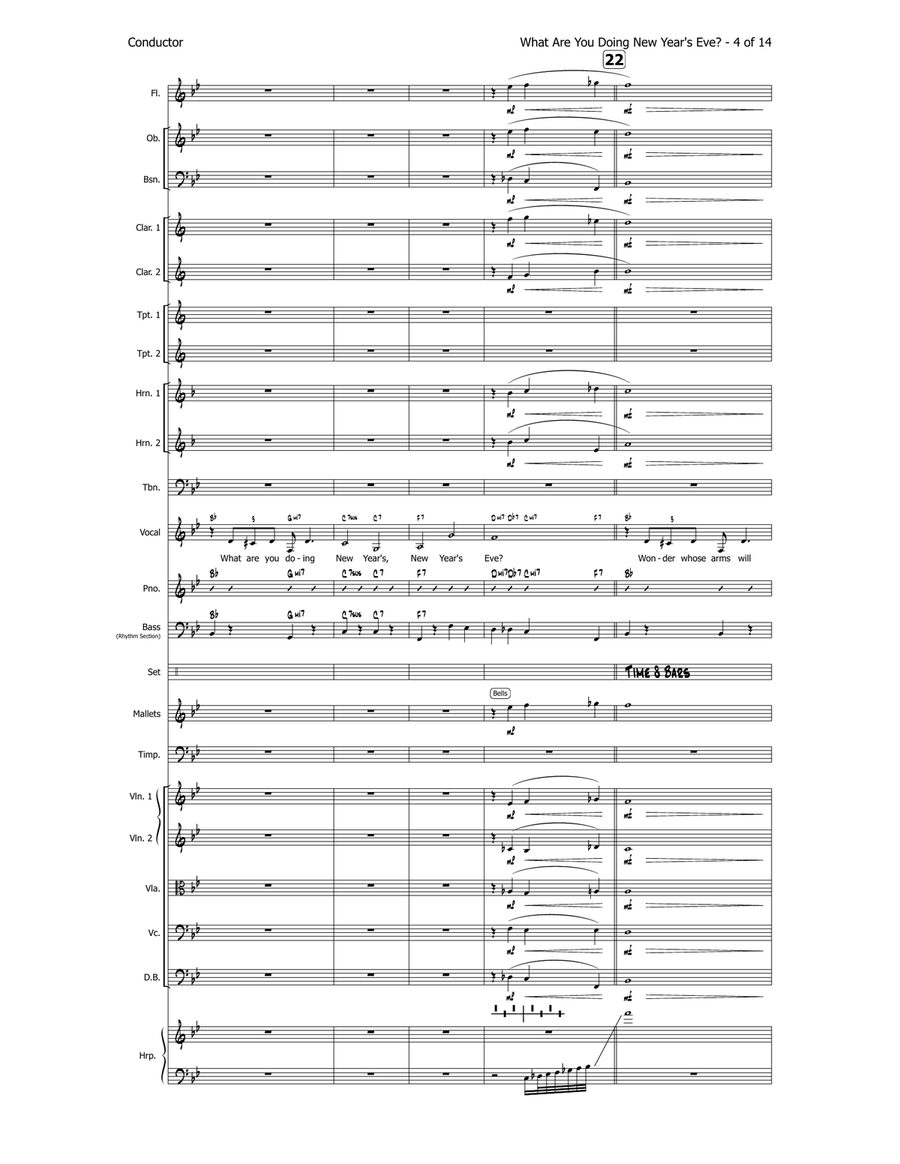What Are You Doing New Year's Eve? Full Orchestra scores gallery preview page 6