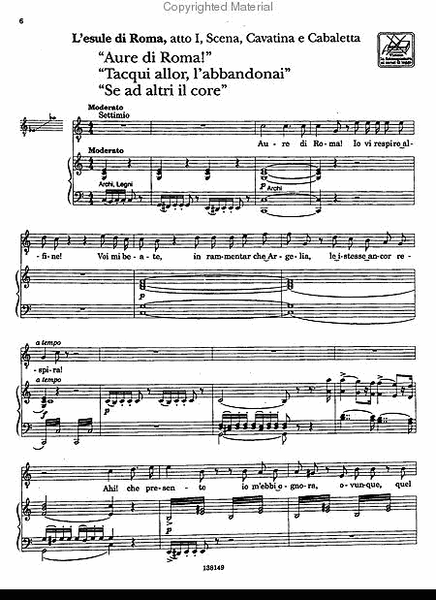 Arie del Melodramma Italiano per Tenore