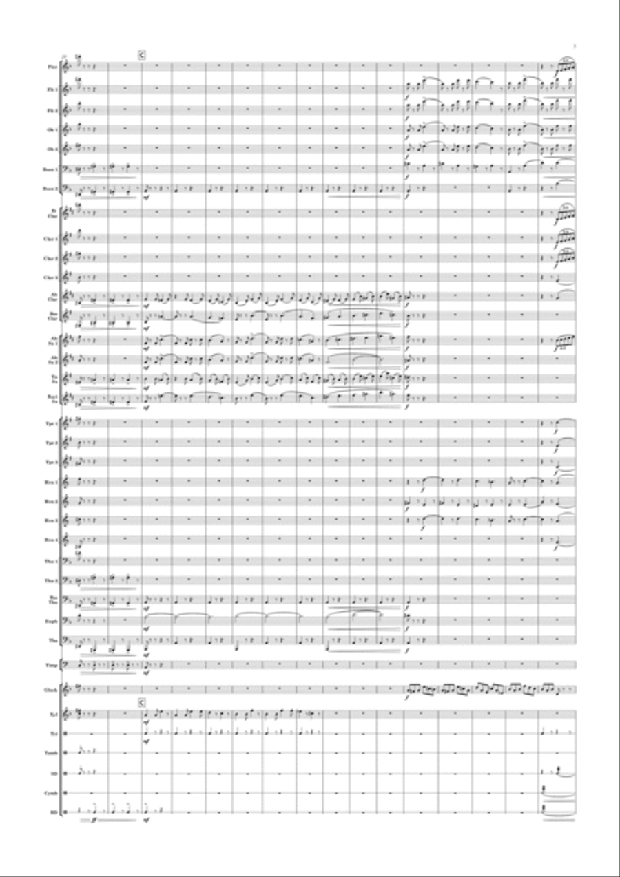Overture to the Wreckers Concert Band scores gallery preview page 5