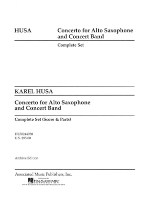 Concerto for Alto Saxophone and Concert Band