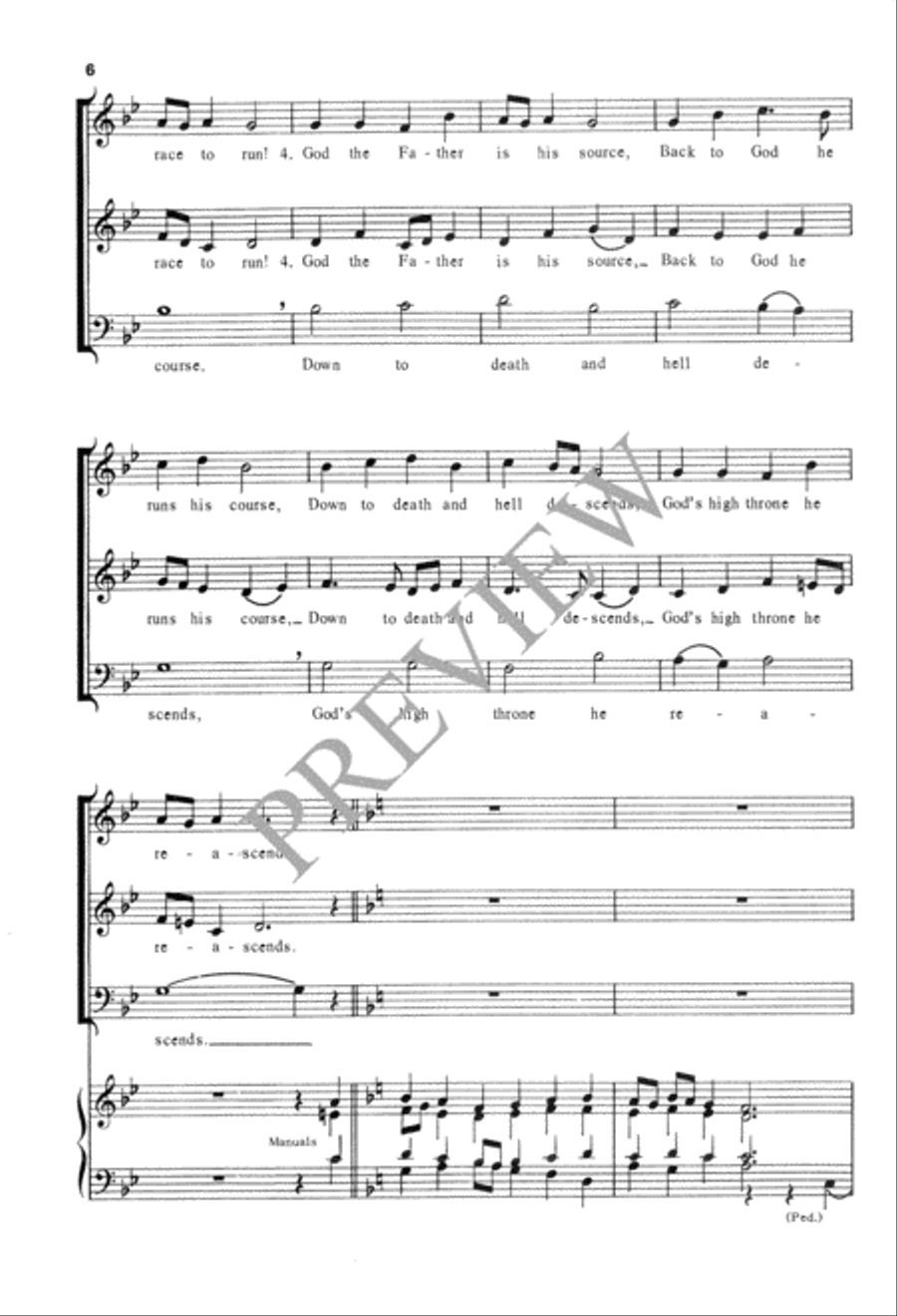 Savior of the Nations, Come 3-Part scores gallery preview page 7
